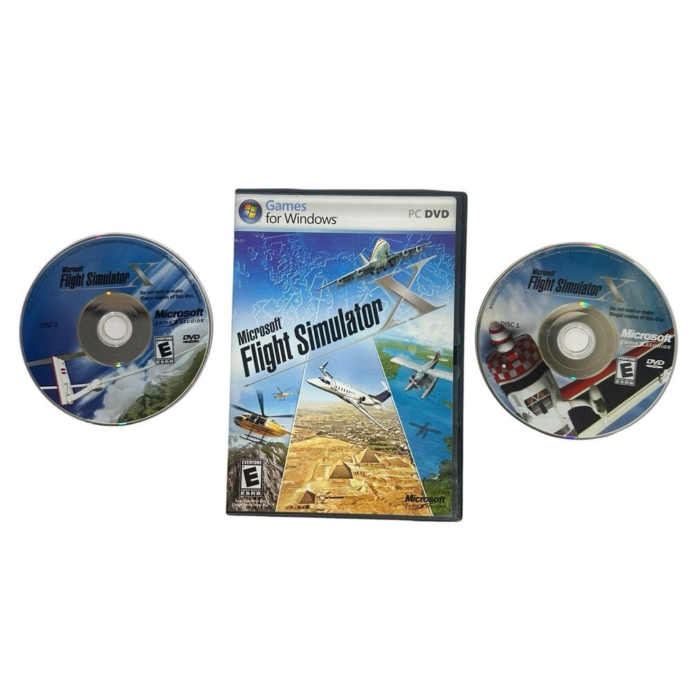 Microsoft Flight Simulator X (PC, 2006) PC DVD Game For Windows